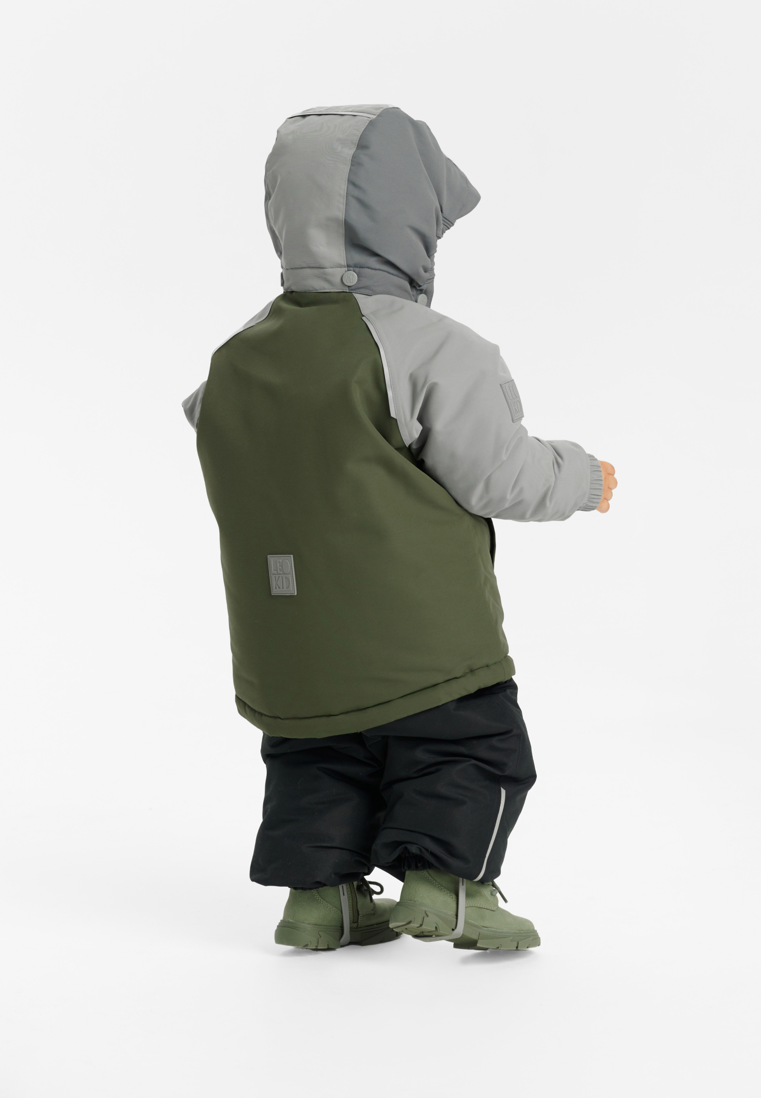 スキー qop Купить Куртка зимняя Color Block Green Scape от компании Leokid