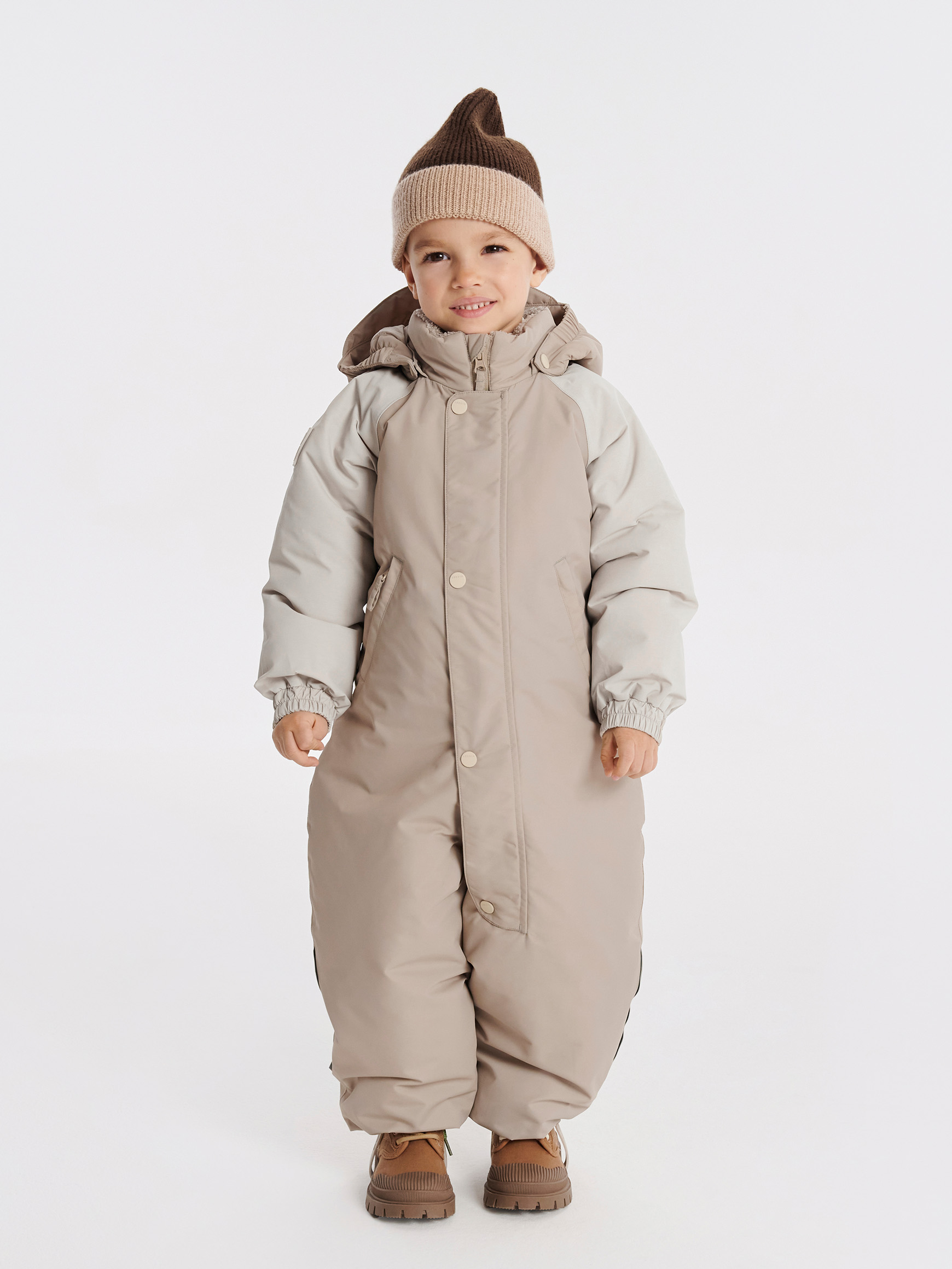 Комбинезон утепленный Leokid Color block Cashew