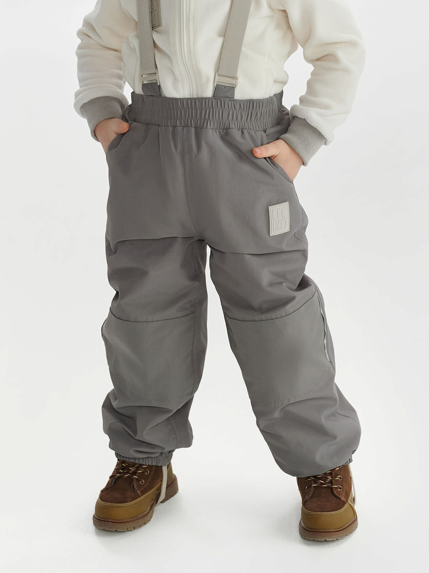 Брюки демисезонные на подтяжках Flint Slight Gray