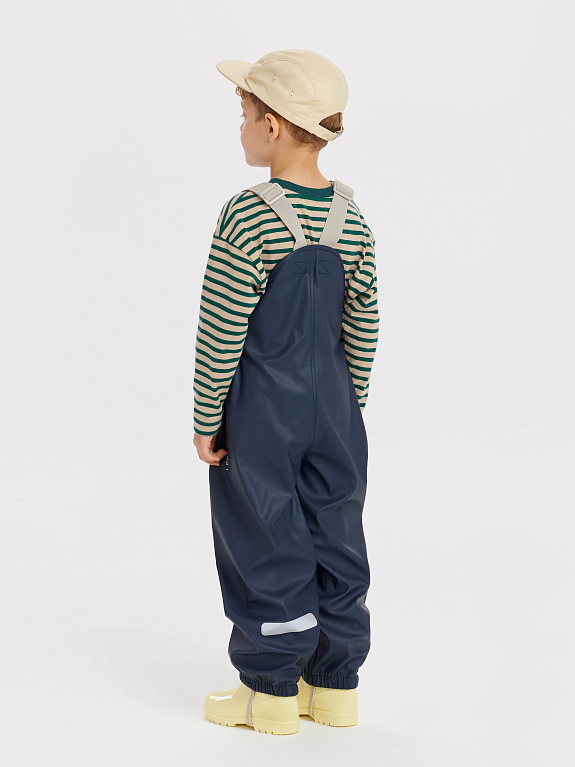 Детский непромокаемый полукомбинезон Leokid Leaf Navy Blue