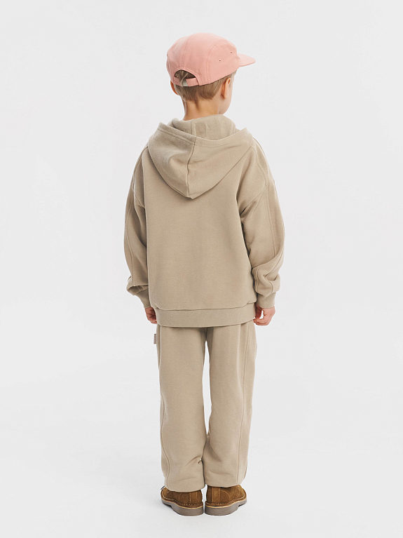 Толстовка трикотажная на молнии LEOKID Holly Brown Safari