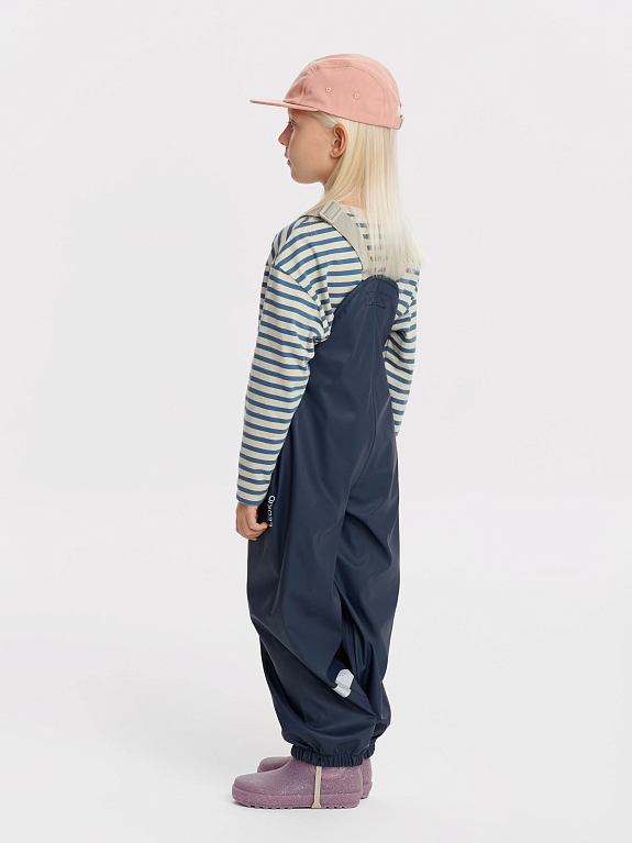 Детский непромокаемый полукомбинезон Leokid Leaf Navy Blue