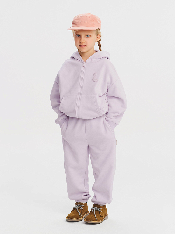 Толстовка трикотажная на молнии LEOKID Holly Misty Lilac