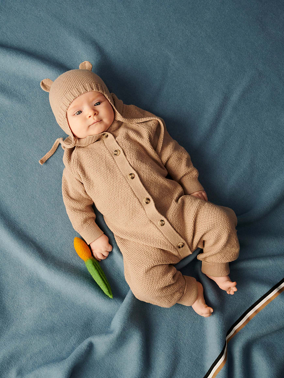 Комбинезон трикотажный Leokid Rui Almond milk