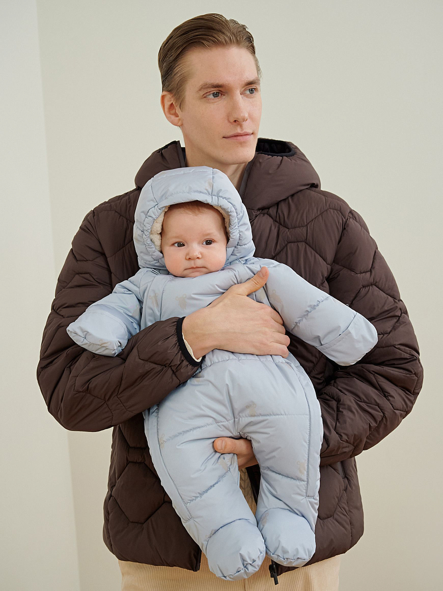 Комбинезон зимний для новорожденных Eddy Tiny Blue