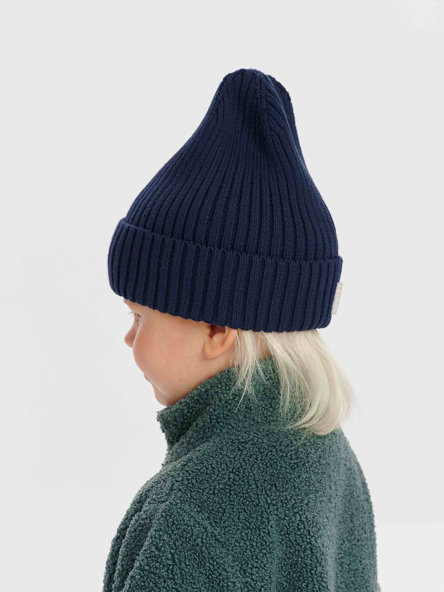 Шапка вязаная Beanie Navy Blue