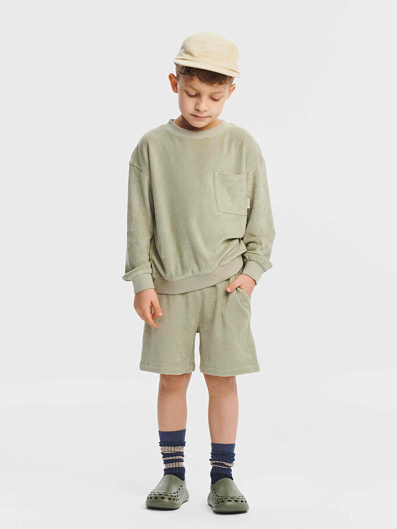 Cвитшот трикотажный LEOKID Donny Moss Gray