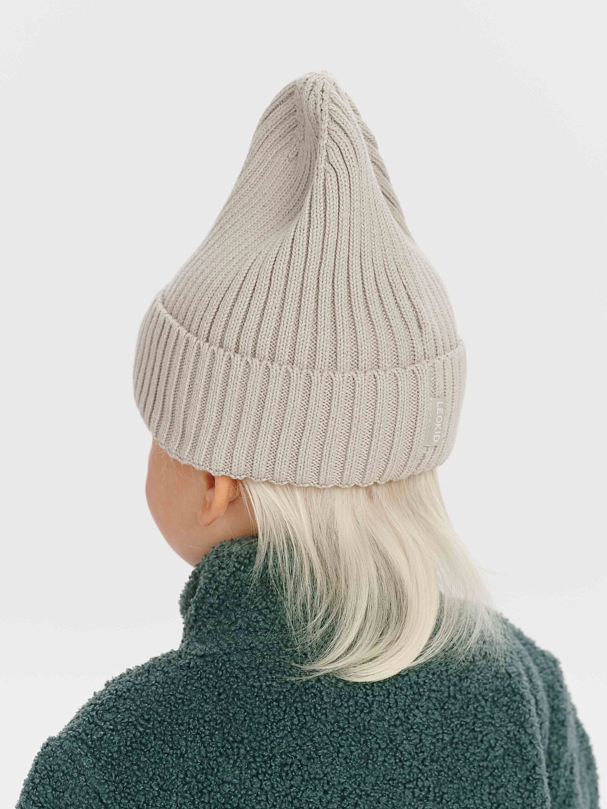 Шапка вязаная Beanie Almond milk