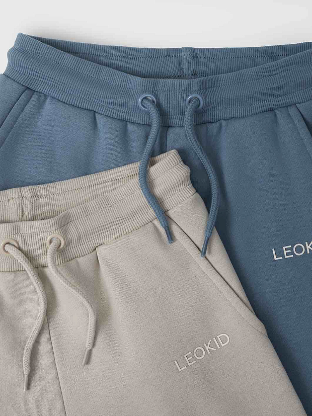 Трикотажные брюки Leokid Terry Almond milk