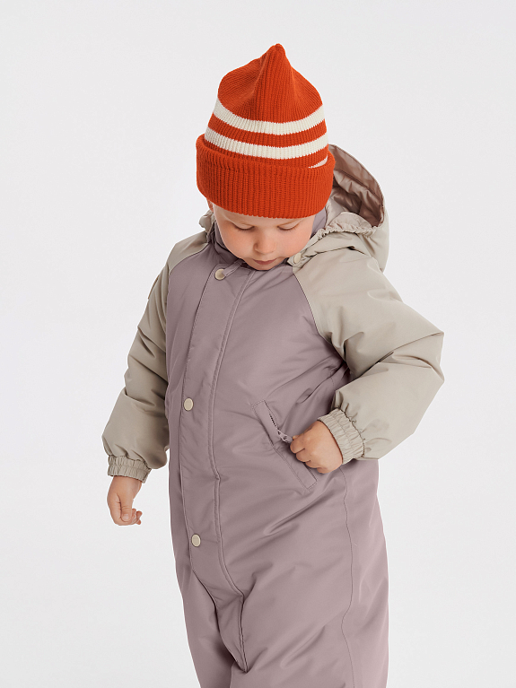 Комбинезон утепленный Leokid Color block Pink Slate