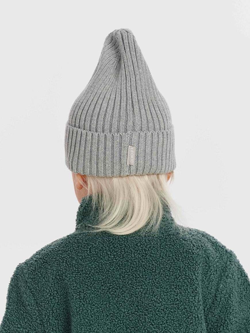 Шапка вязаная Beanie Ash Gray