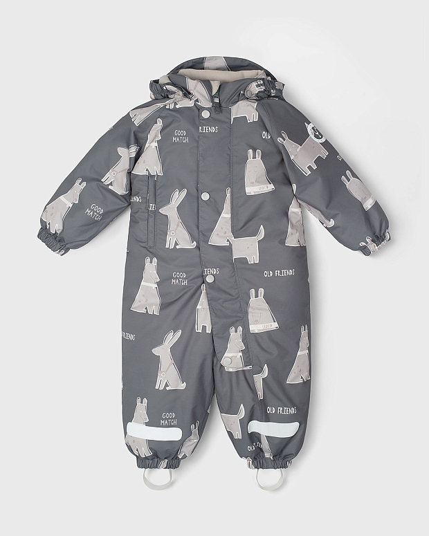 Зимний комбинезон Leokid Hero  Old friends Gray