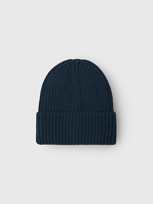 Вязаная шапка Leokid Beanie Navy Blue