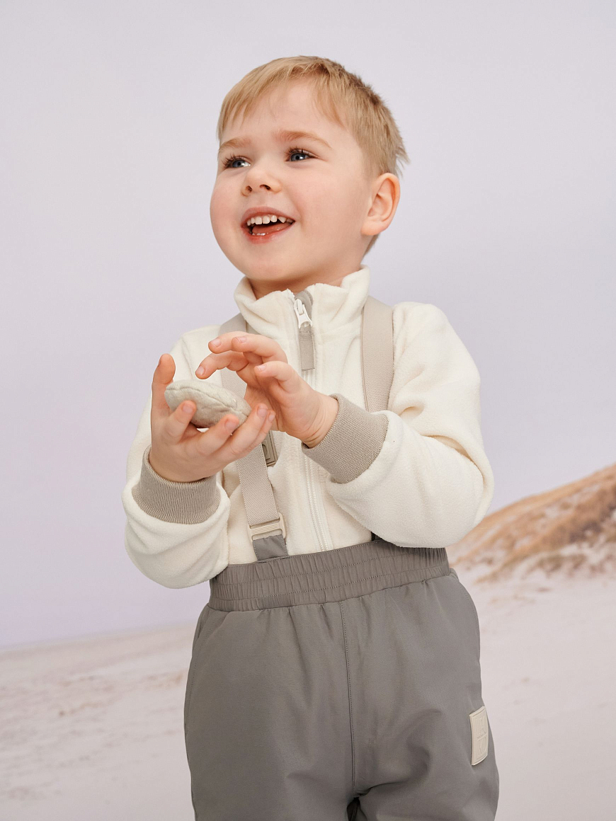 Брюки демисезонные на подтяжках Flint Slight Gray