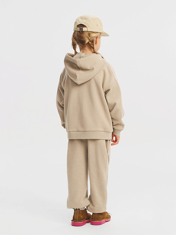 Толстовка трикотажная на молнии LEOKID Holly Brown Safari