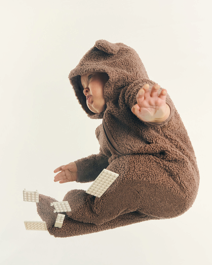 Комбинезон трикотажный Fluffy Milk chocolate