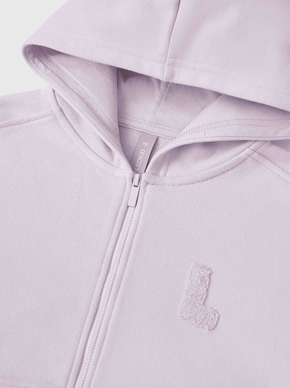 Толстовка трикотажная на молнии LEOKID Holly Misty Lilac