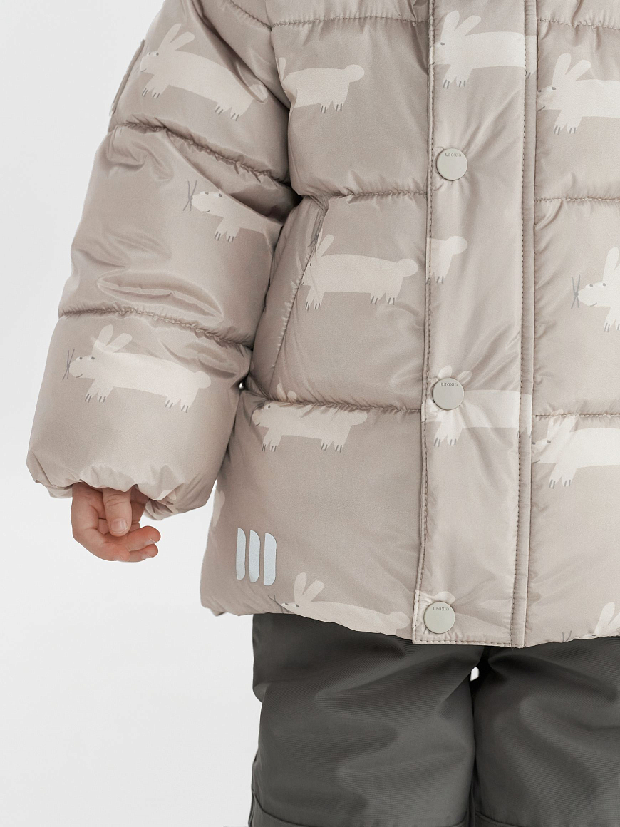Куртка демисезонная Leni Beige Fluffy