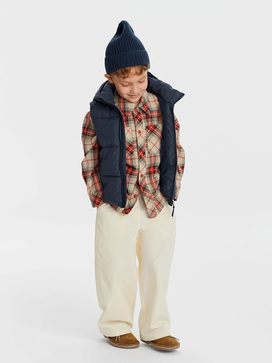 Жилет с капюшоном Leokid Stevie Navy Blue