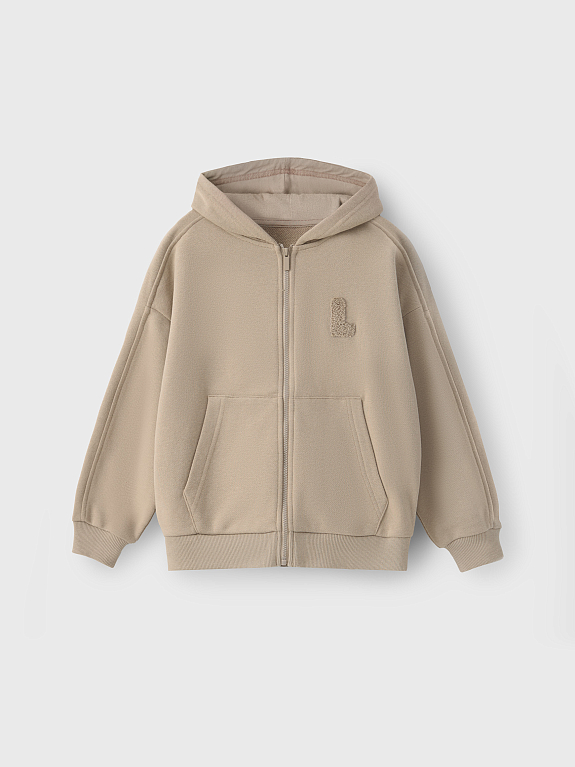 Толстовка трикотажная на молнии LEOKID Holly Brown Safari