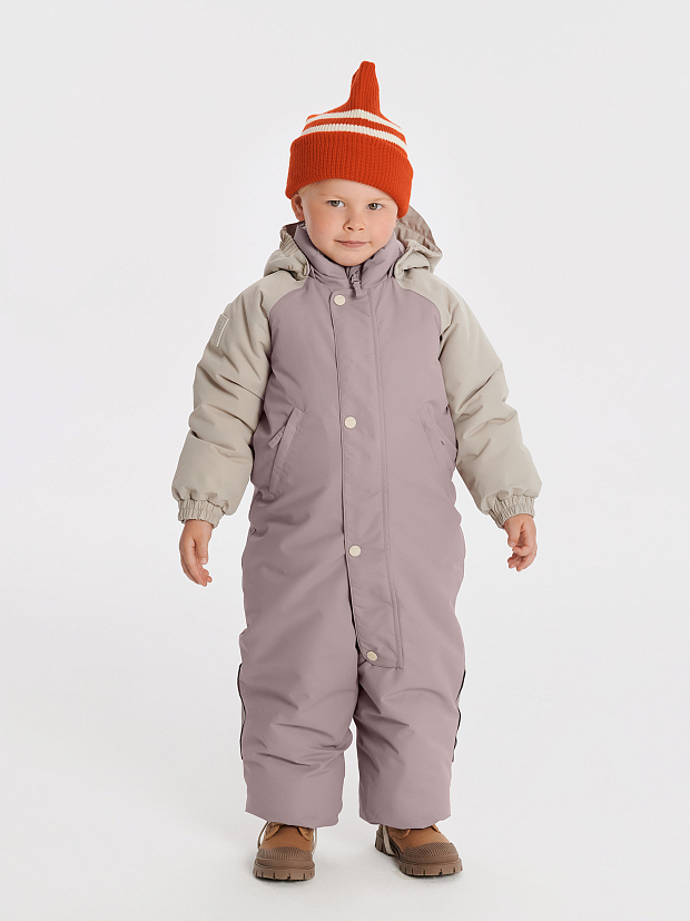 Комбинезон утепленный Leokid Color block Pink Slate