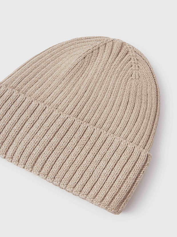 Вязаная шапка Leokid Beanie Cream