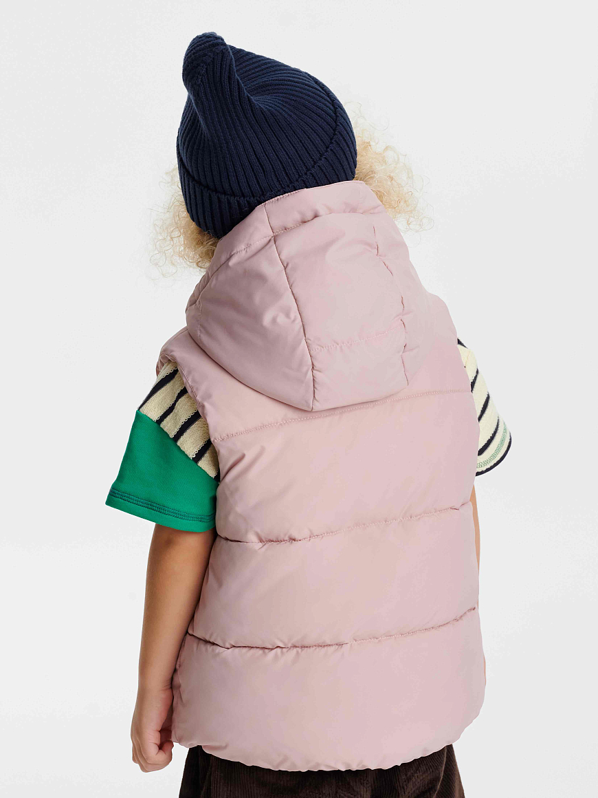 Жилет с капюшоном Leokid Stevie Pink Bloom