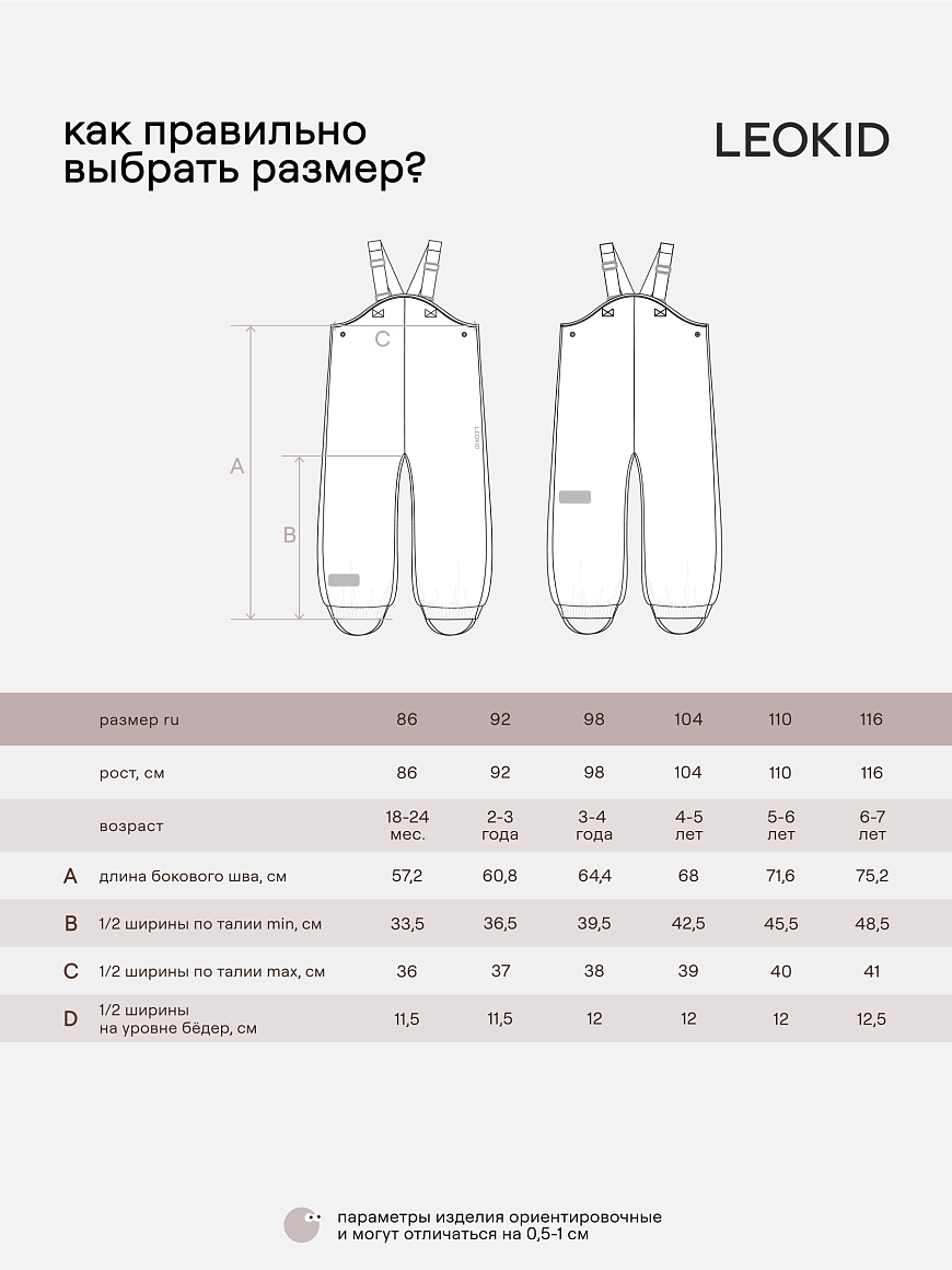 Полукомбинезон непромокаемый Leaf Ash Gray