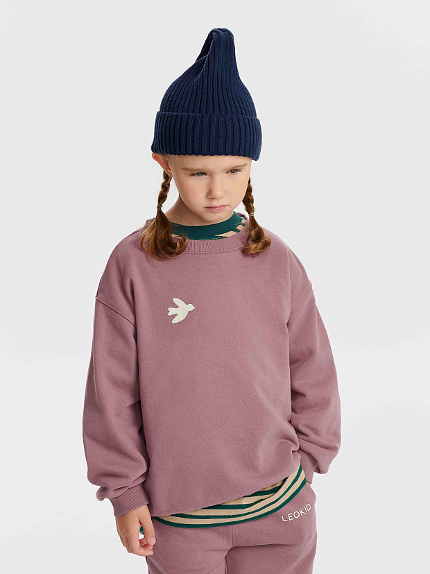 Трикотажный свитшот Leokid Ozzie Plum Pink