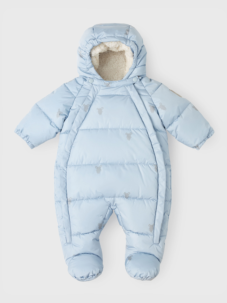 Комбинезон зимний для новорожденных Eddy Tiny Blue