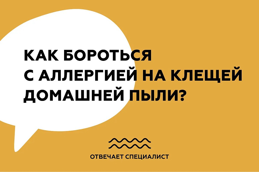 Как бороться с аллергией на клещей домашней пыли?