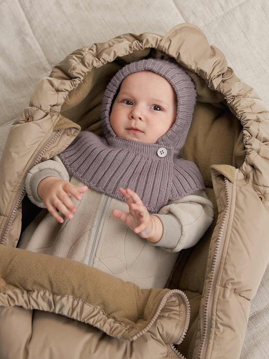 Шапка вязаная Woolwood Pink Slate