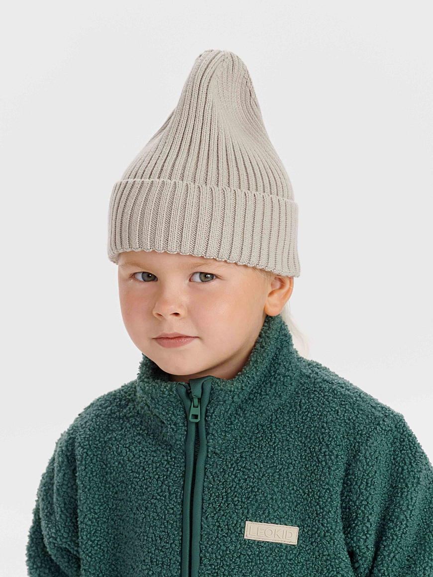 Шапка вязаная Beanie Almond milk