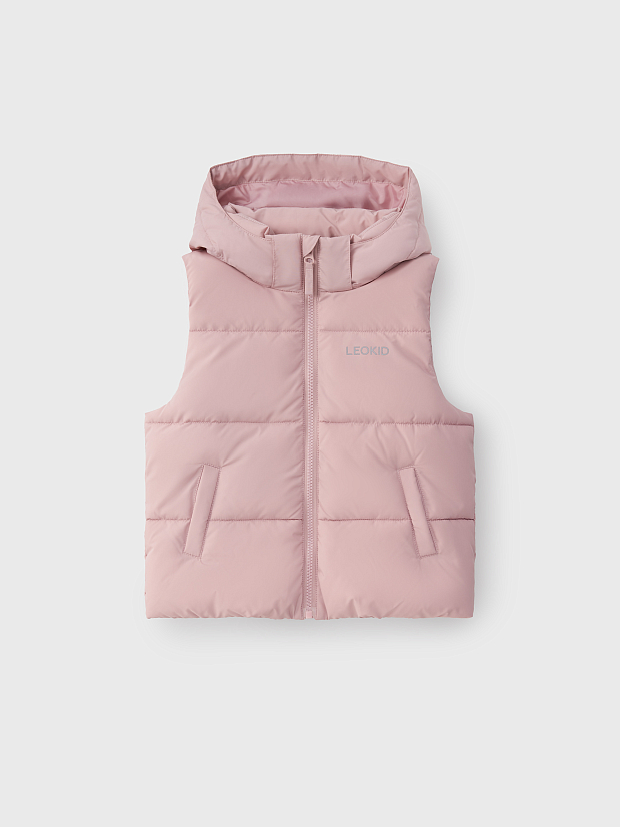 Жилет с капюшоном Leokid Stevie Pink Bloom