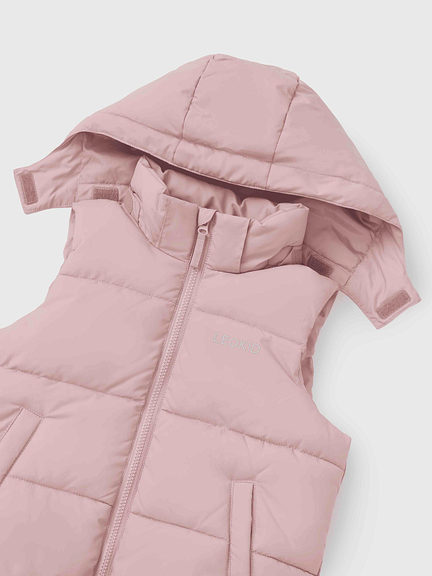 Жилет с капюшоном Leokid Stevie Pink Bloom