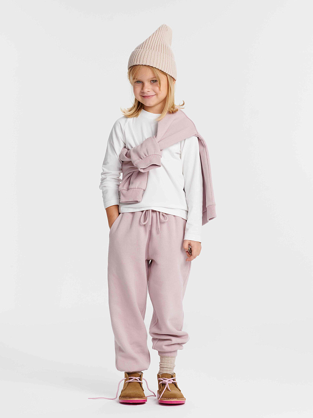 Трикотажные брюки Leokid Terry Pink Bloom
