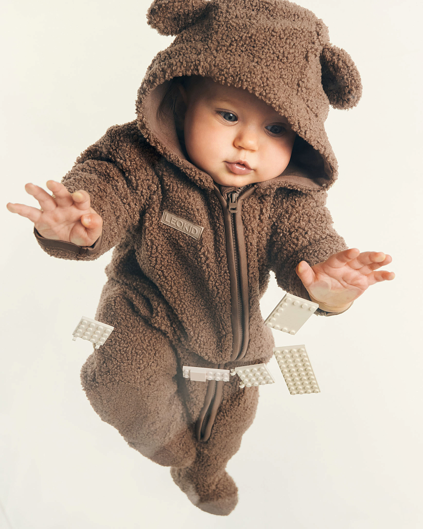 Комбинезон трикотажный Fluffy Milk chocolate