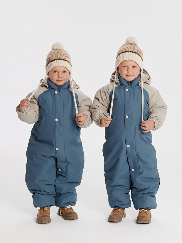 Комбинезон утепленный Leokid Color block Salt Blue