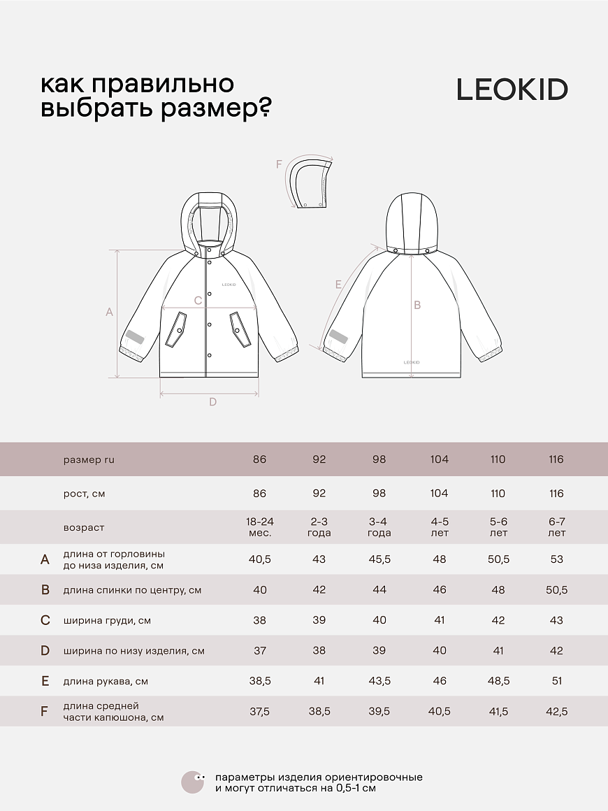 Куртка непромокаемая Leaf Pink Apricot
