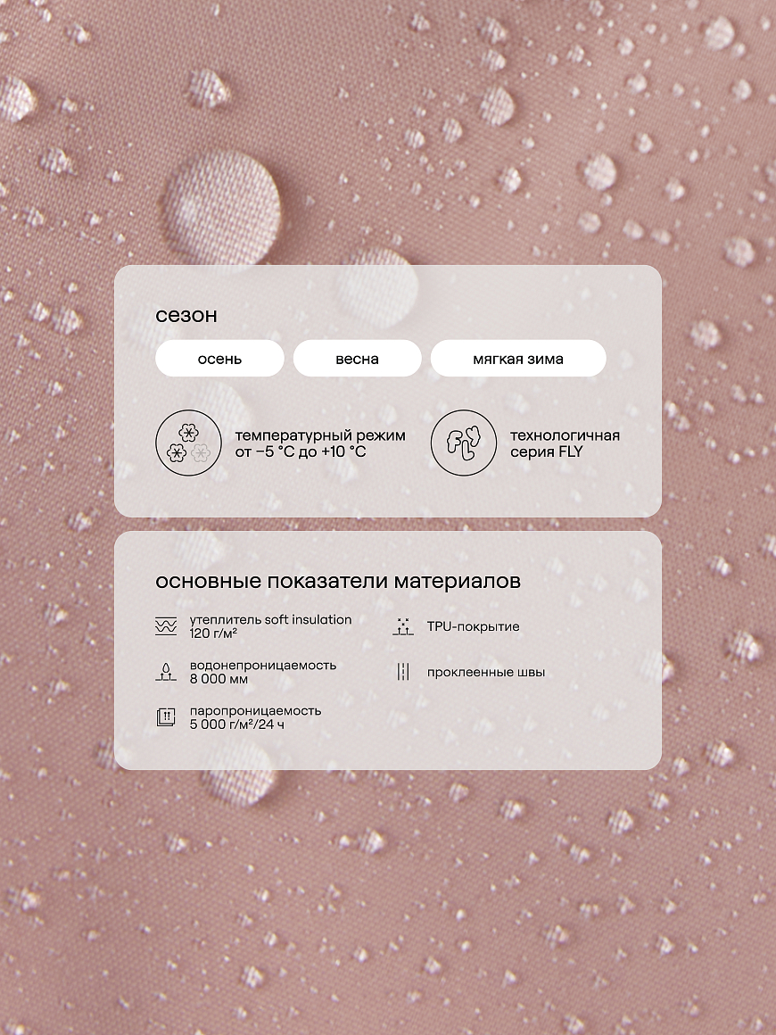 Куртка демисезонная Itoro Fawn pink