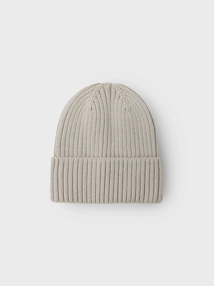 Шапка вязаная Beanie Almond milk