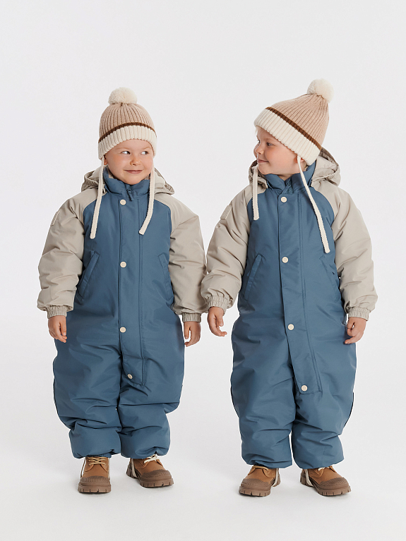 Комбинезон утепленный Leokid Color block Salt Blue