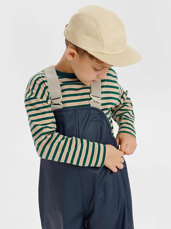 Детский непромокаемый полукомбинезон Leokid Leaf Navy Blue
