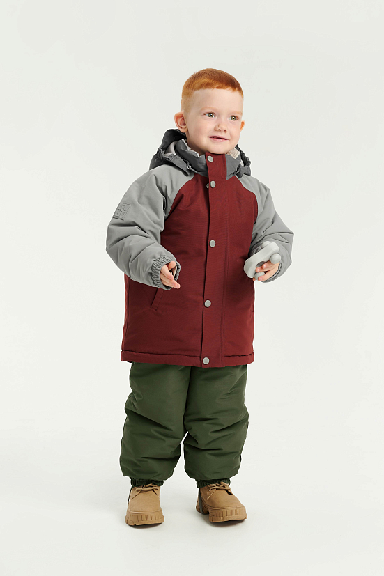 Зимняя куртка Leokid Color Block Redwood