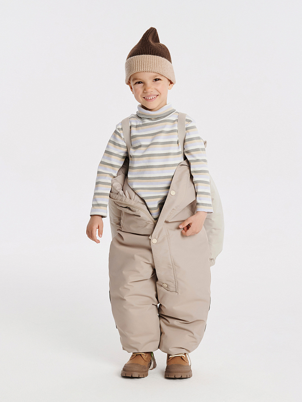 Комбинезон утепленный Leokid Color block Cashew