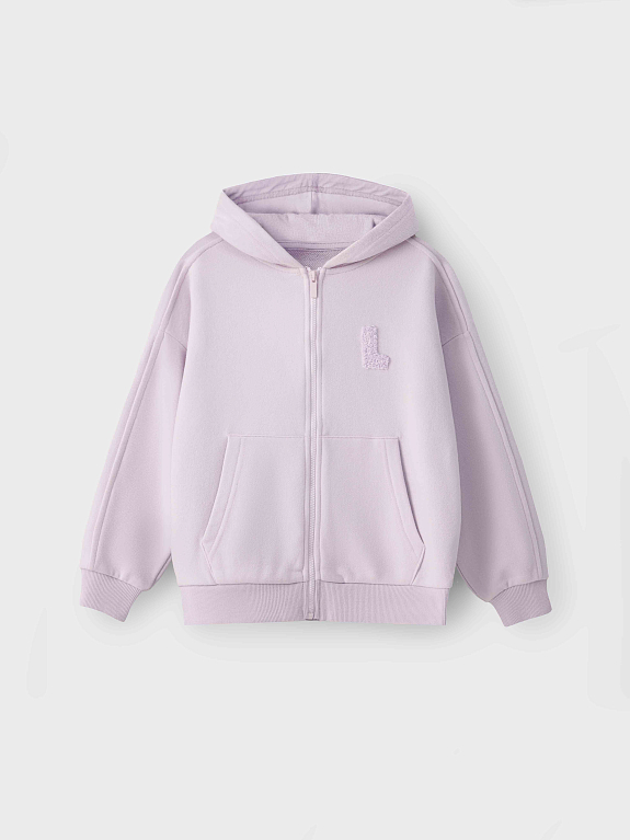 Толстовка трикотажная на молнии LEOKID Holly Misty Lilac