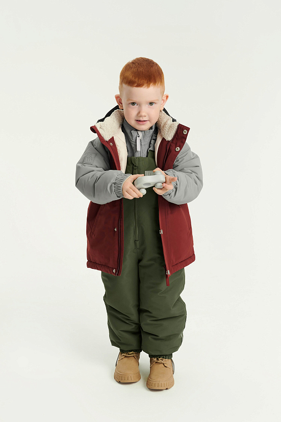 Зимняя куртка Leokid Color Block Redwood