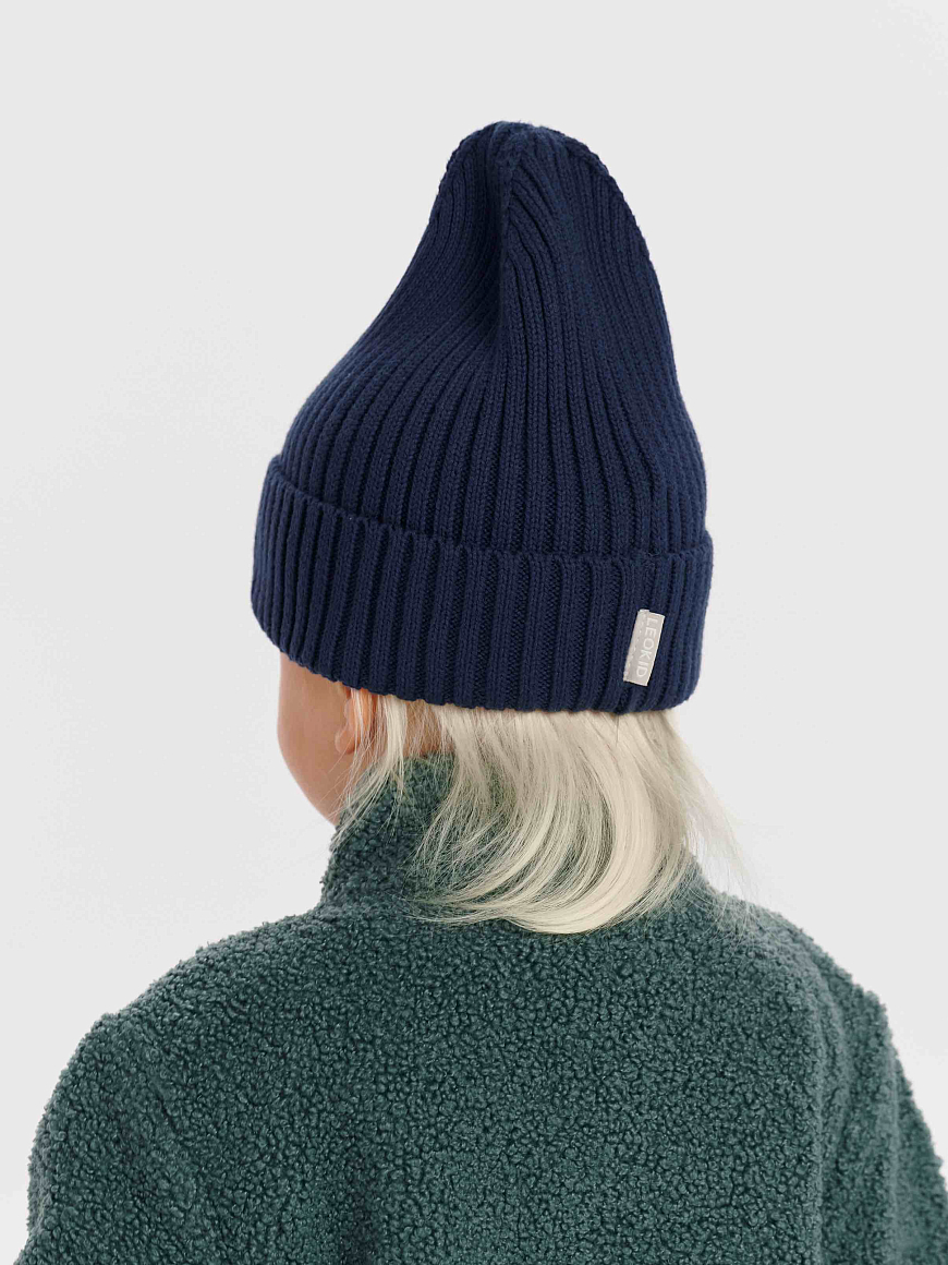Шапка вязаная Beanie Navy Blue