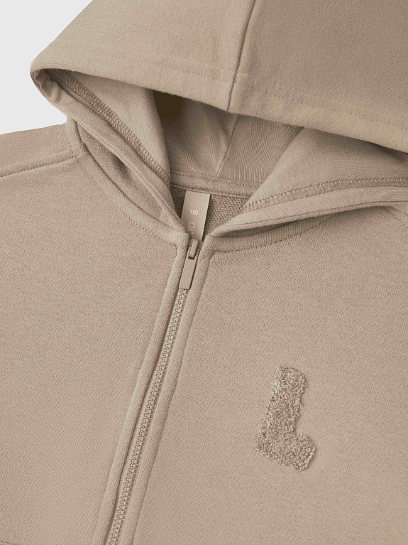 Толстовка трикотажная на молнии LEOKID Holly Brown Safari