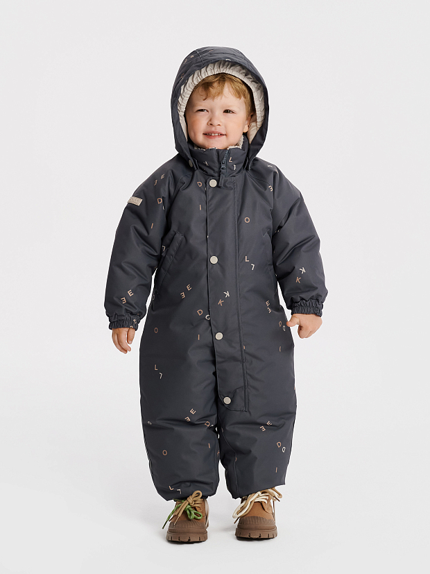 Комбинезон утепленный Leokid Hero Say my name dark gray